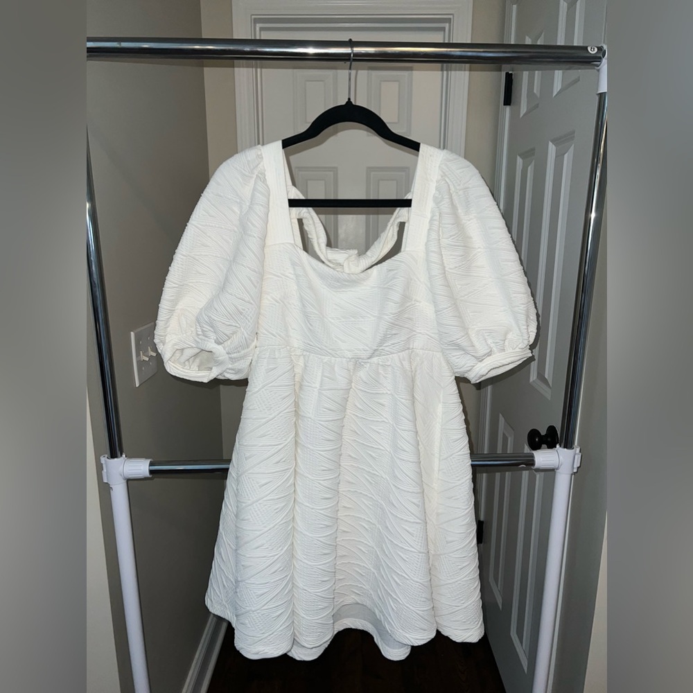 Free People Puff Sleeve Mini Dress